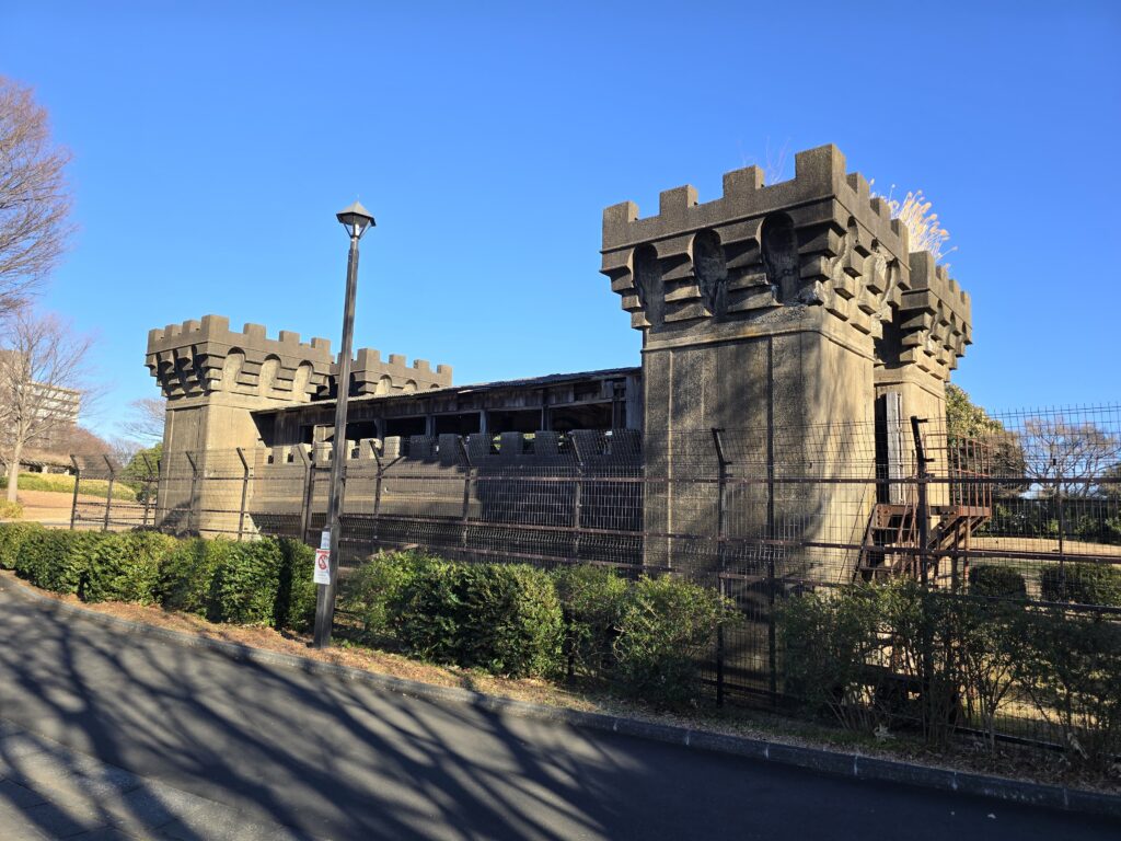 Only the upper section remains visible above today’s park