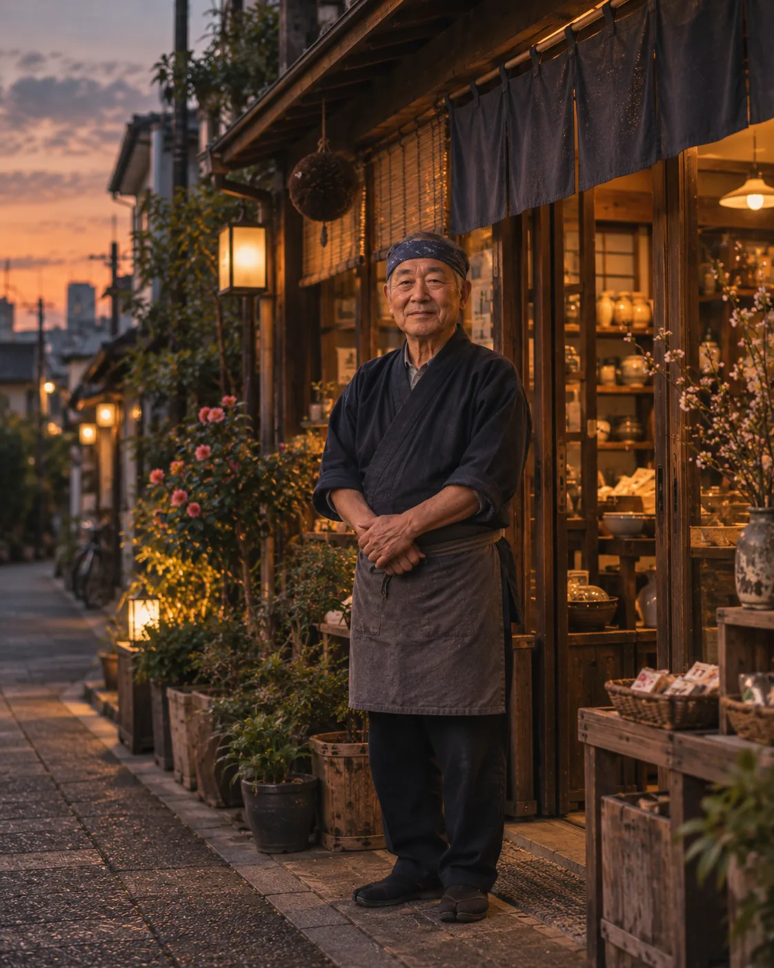 A longtime local Japanese shopkeeper